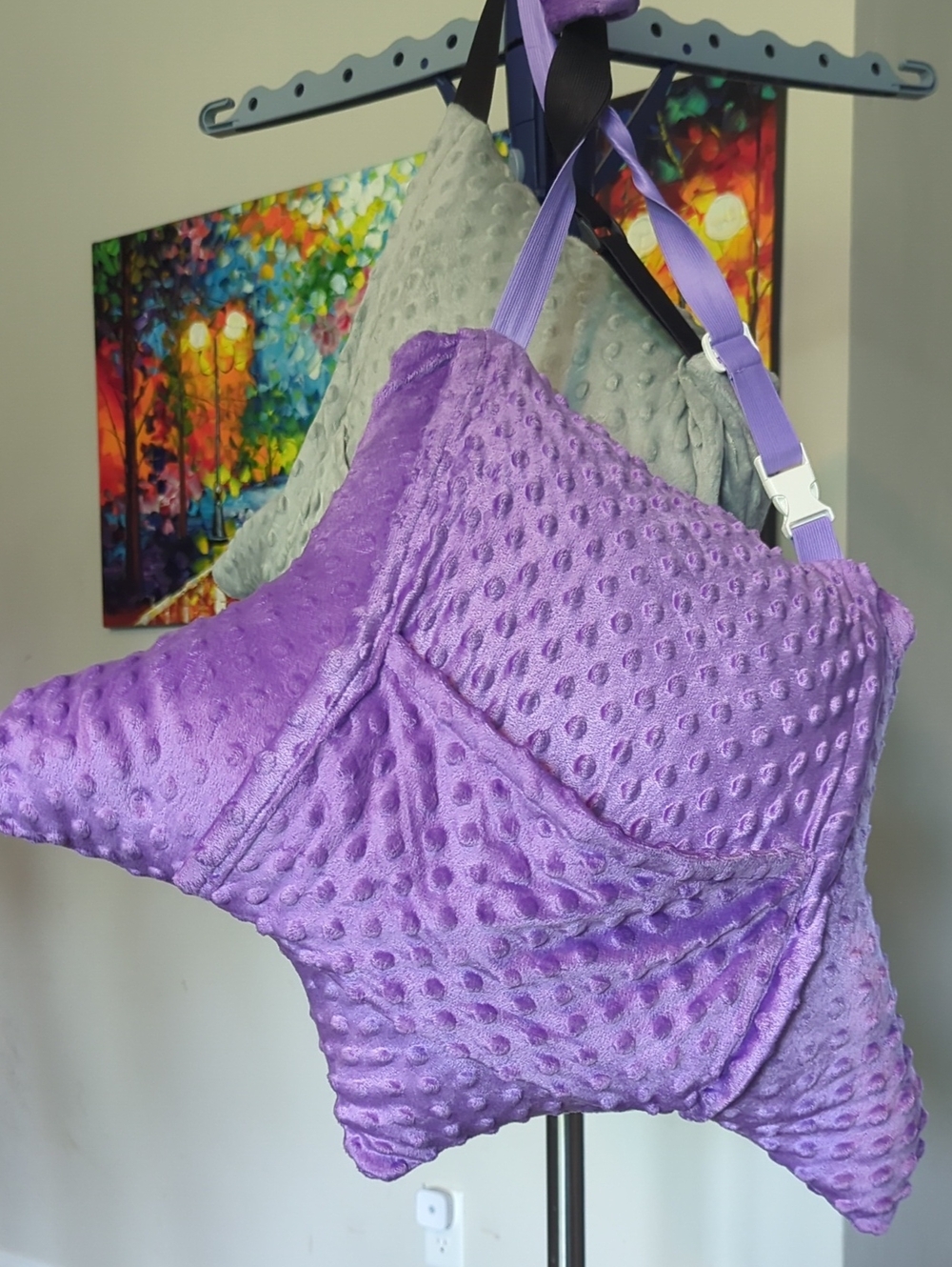 Purple Minky Hysterectomy Pillow Cover - Women Intimates & Sleepwear
